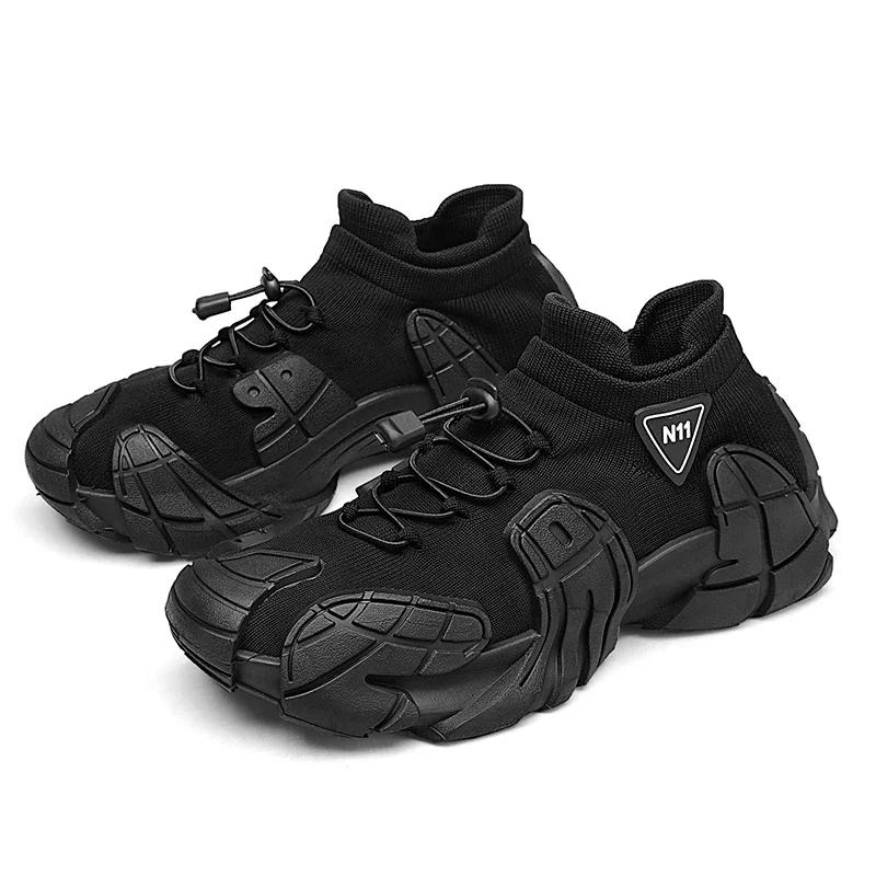 2025 Outdoor Breathable Men' Casual Sneakers Fashion Shoe Male Thick Bottom Mesh Shoes for Men Designed Sneaker Trendy All-match