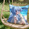 Stylish Sshiunji ke no Kodomo tachied Cushion Cover Versatile DoubleSided Pillow Case Fit for Sofa Bed Car  Daily Decor