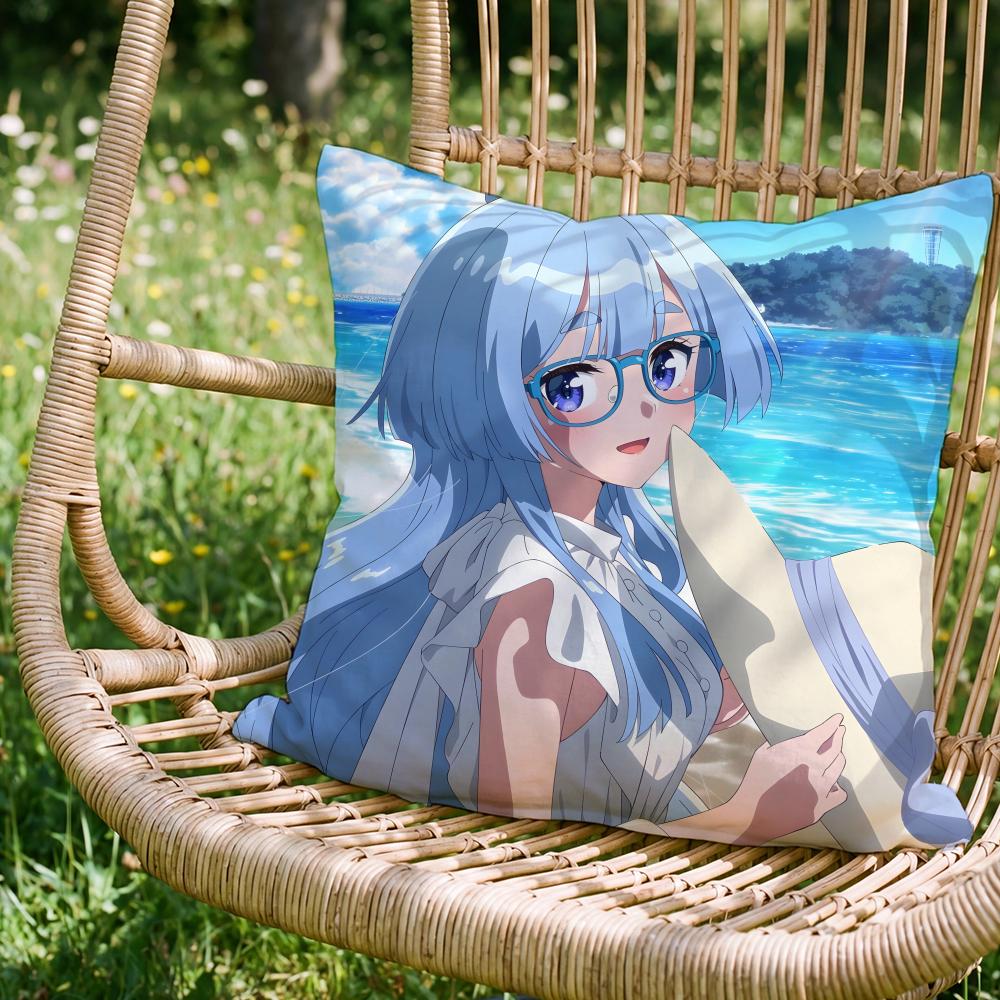 Stylish Sshiunji ke no Kodomo tachied Cushion Cover Versatile DoubleSided Pillow Case Fit for Sofa Bed Car  Daily Decor