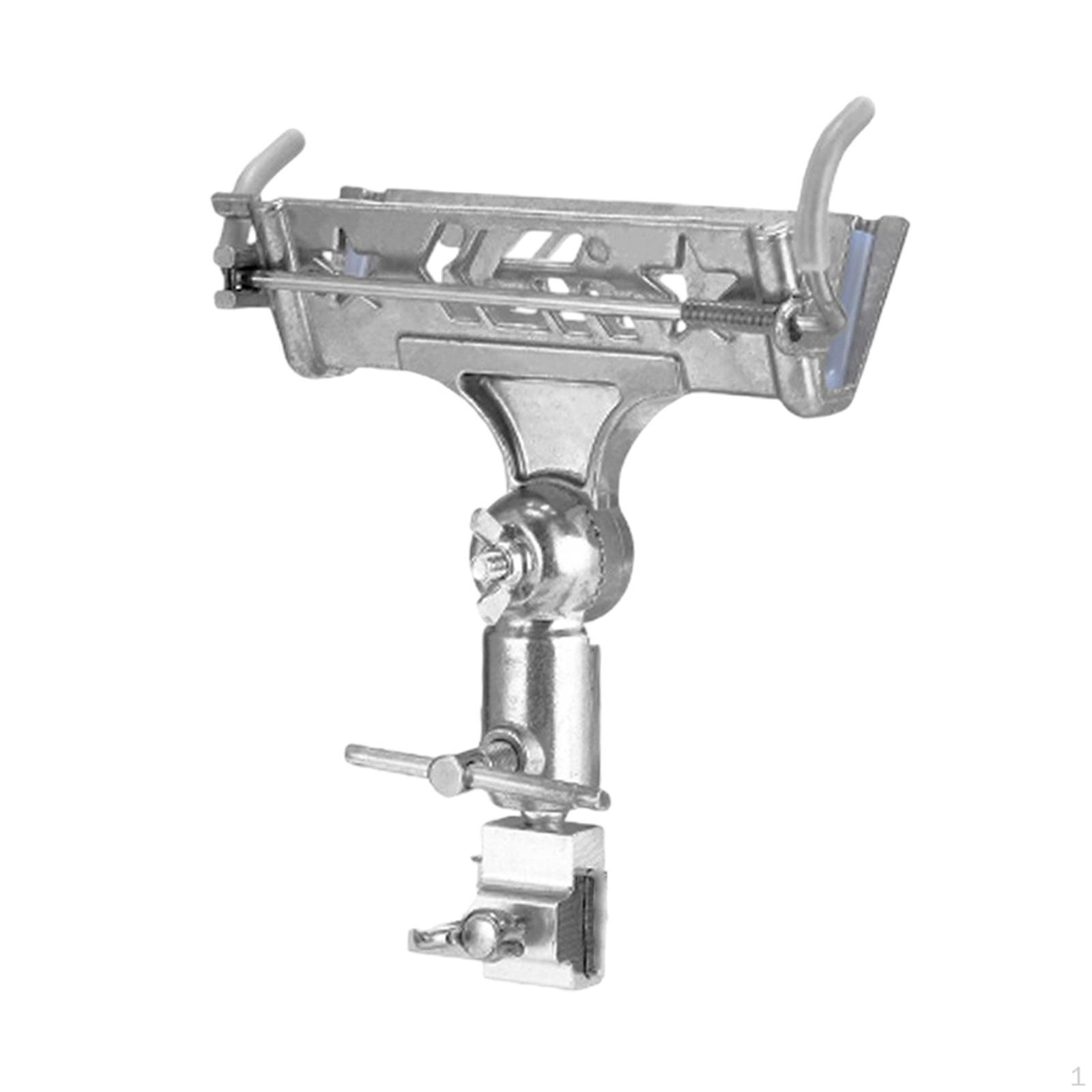 

Fishing Rod Rack Pole Bracket Lightweight Adjustable Bridge Railing Practical Mount Support for Raft