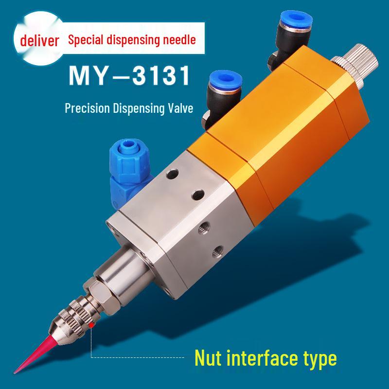 MY3131 Precision Pneumatic Silicone Dispensing Valve with Adjustable High-Flow Lift-Back Suction Precision Silicone Dispensing Valve (Luer Lock)