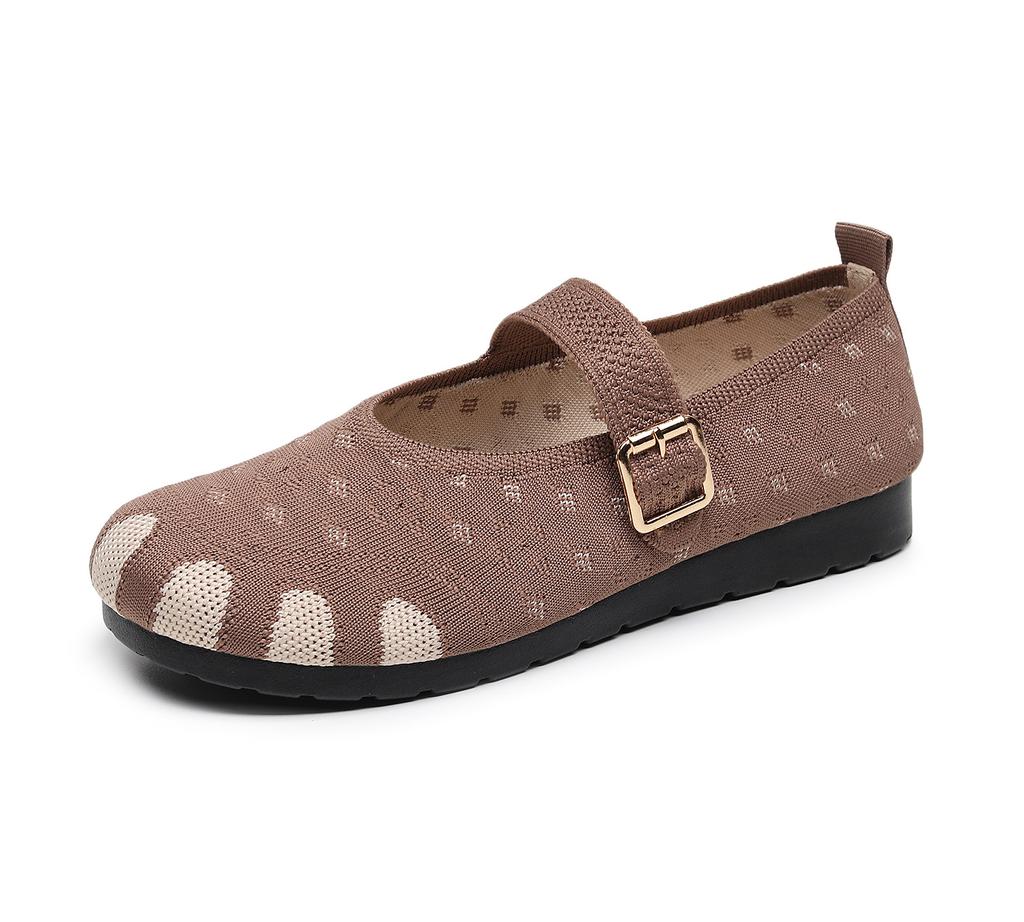 ****** new old ******* cloth shoes women's s**t-soled casual shoes flat-soled single shoes breathable and non-slip elderly shoes flying woven wo