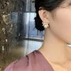 Zircon Bow Stud Earrings, Sweet Temperament, Fashionable and Versatile Earrings, Light Luxury and High-end Earrings.