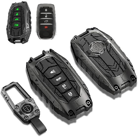 Mech Style Heavy Metal Key Fob Cover For -2024 2025 Mazda CX-5 CX-30 CX-50 CX-70 CX-90 3 6 CX-9 WAZSKE11D01 662F-SKE11D01, Zinc Alloy Key Case