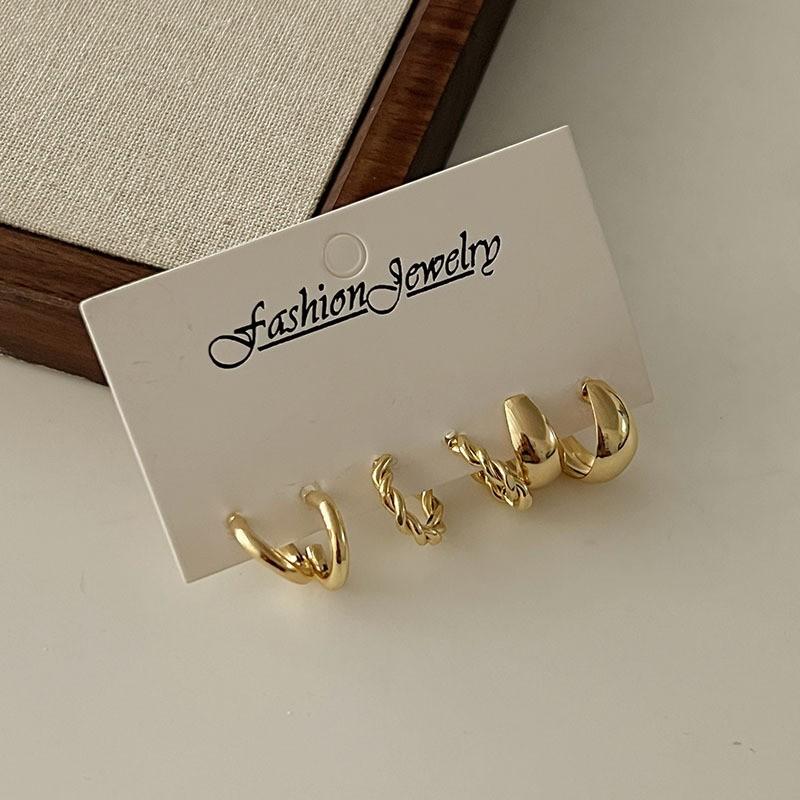 Exquisite Set, Earrings, Niche Design Earrings, Women's High-end Stud Earrings, Women's 6-piece Set