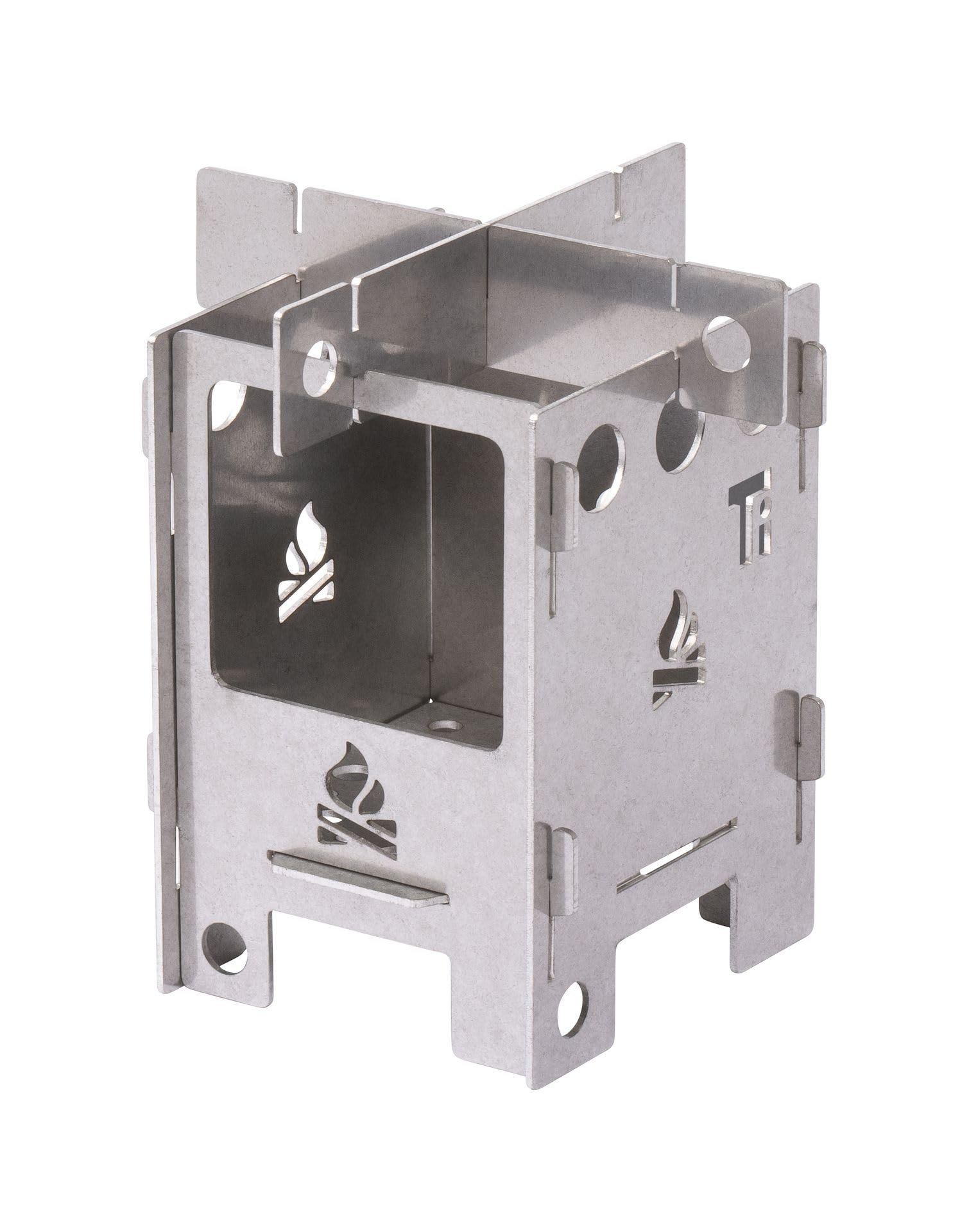 Bushbox EDC Micro Stove, Titanium Micro Cooker, Fire Pit, Portable Stove