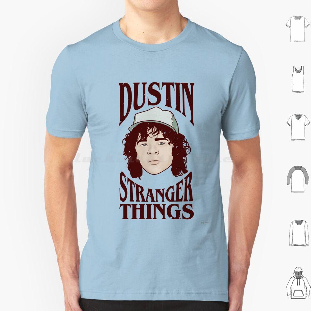 Dustin T Shirt 6xl Cotton Cool Tee Netflix Tv Shows Tv Series Mike Eleven Lucas Dustin Demodorgon Joyce Jim Nancy Jonathan