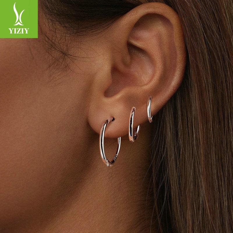Fashion Versatile Minimalist Ear Buckle Earrings, Popular Accessories 925 Sterling Silver Earrings Earrings