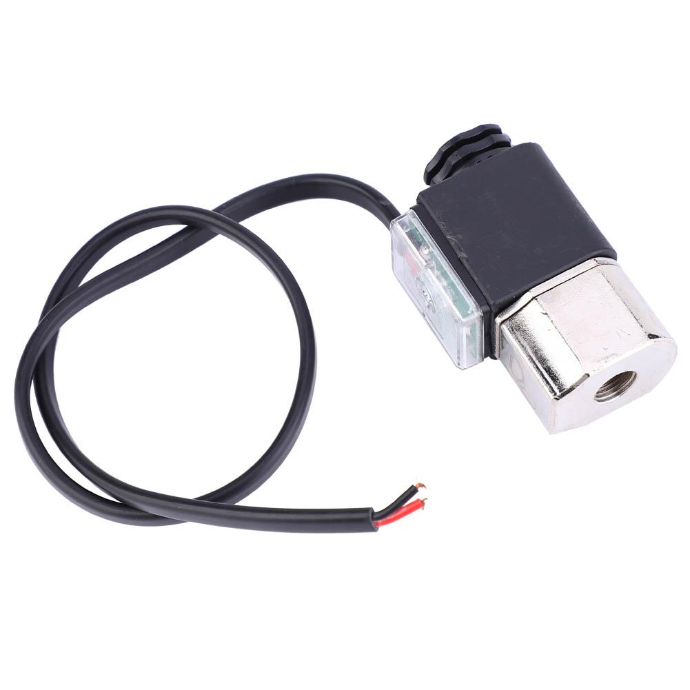 Solenoid Valve Cast Iron Mute Oil Free Unloading Drain Valve Air Compressor Pump Fitting