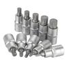 10 Piece Multitooth Sleeve Set 1/2 Drive Sockets for All Nuts and Bolts Chrome Vanadium Steel Construction Convenient Storage