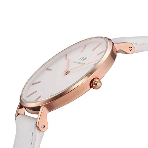Daniel Wellington Classic Petite Bondi 32mm Women's Watch, White/Rose Gold, DW00100189/DW00600189