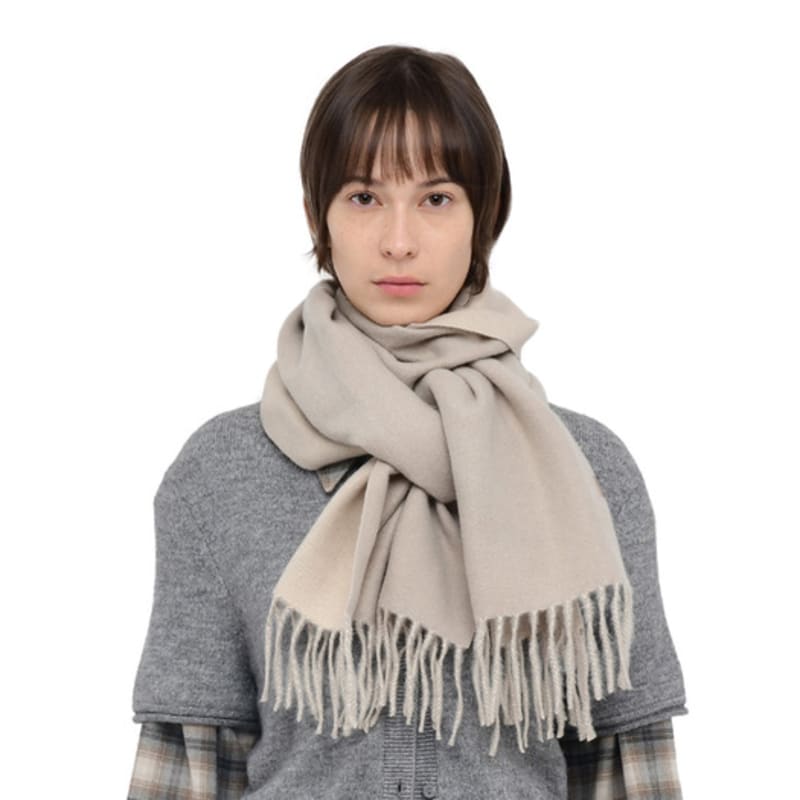 Velsey Classic Reversible Muffler [ASH BEIGE]