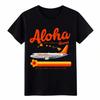 Unisex tričko Aloha Airlines Hawaii Retro Letadlo Dovolená Grafické Bavlněné Tričko