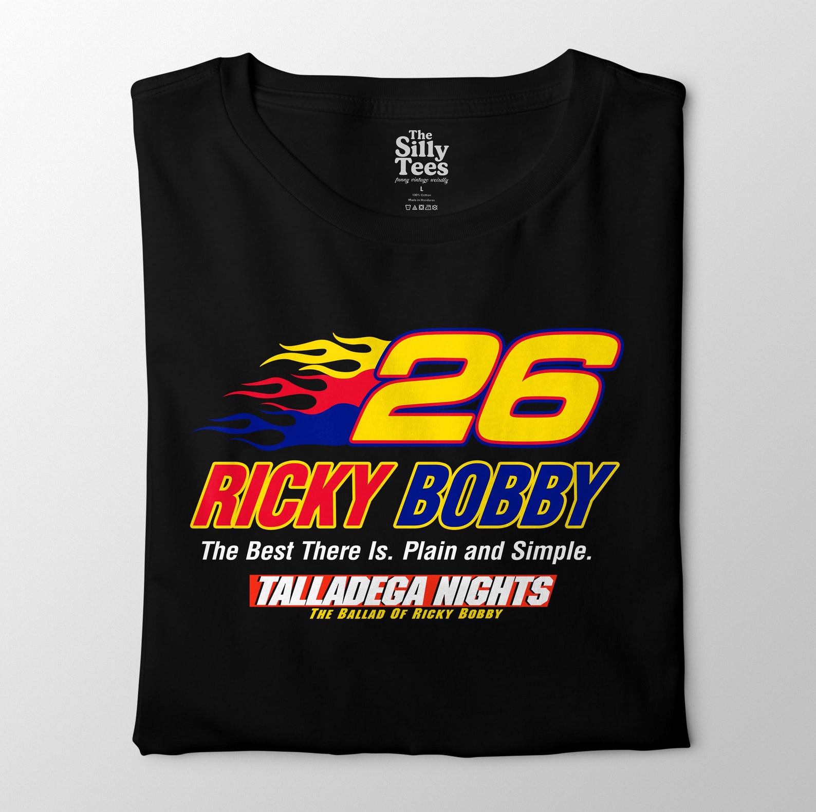 Ricky Bobby Racing Tee: Talladega Nights Funny NASCAR Shirt M