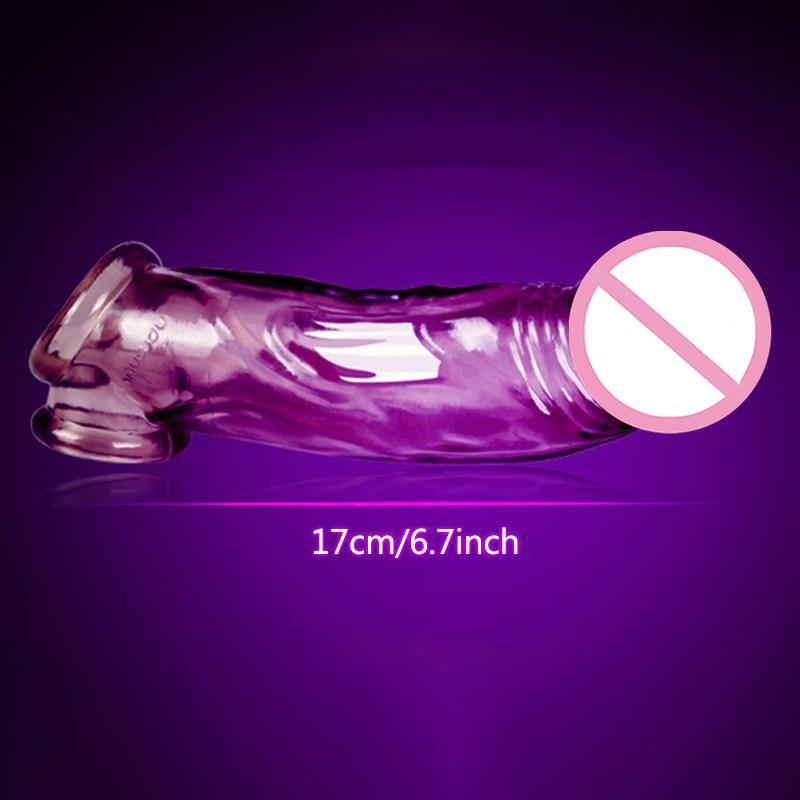 Realistic Silicone Penis Extender Sleeve Once In Place, This Durable Magnifier Will Aid In Greater Satisfaction. Smooth Head,