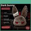 Dark Rabbit Plush Toy With Short Pile Fur For Kids And Teens Gift Collectible