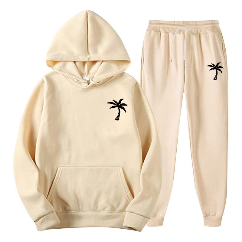 Unisex Sports Clothing New Fashion Popular Hooded Sweatshirt Adults Set