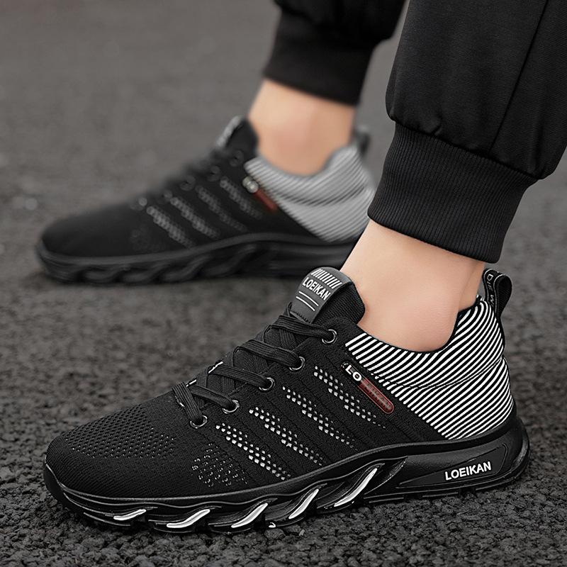 Brand Men's Casual Sneakers Platform Lace Up Mesh Breathable Sports Shoes Hiking Running Shoes for Men Zapatillas De Hombre 2025