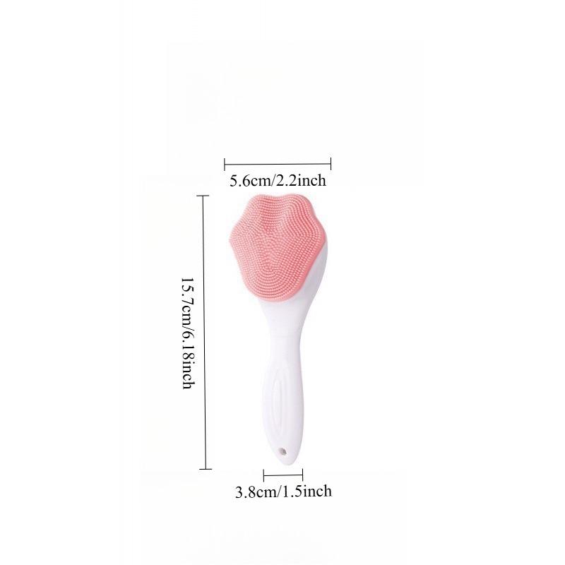 1PC face wash brush Internet celebrity soft hair deep brush silicone manual cat claw cleansing brush long handle artifact dirt face cleansing female
