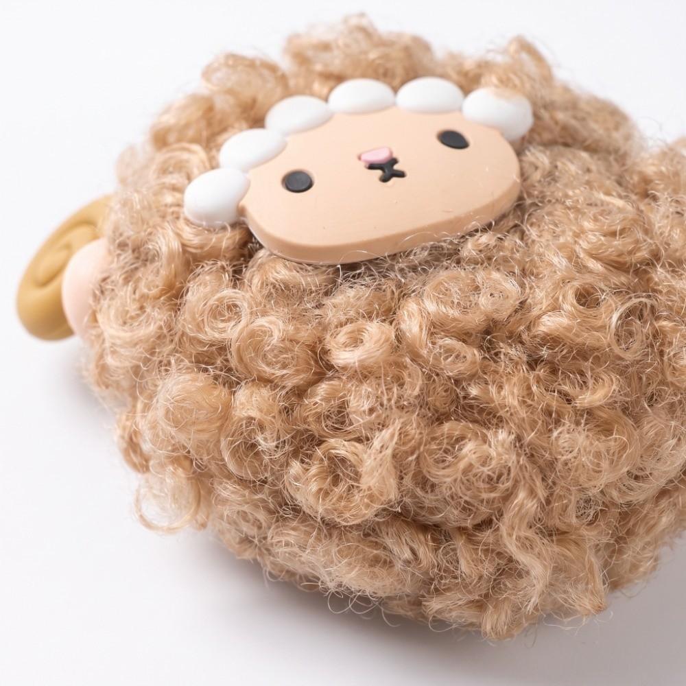 Mascot Lamb Miniature Plush Sheep Doll Soft Goat Year Pendant Fluffy Sheep Keychain Car Interior