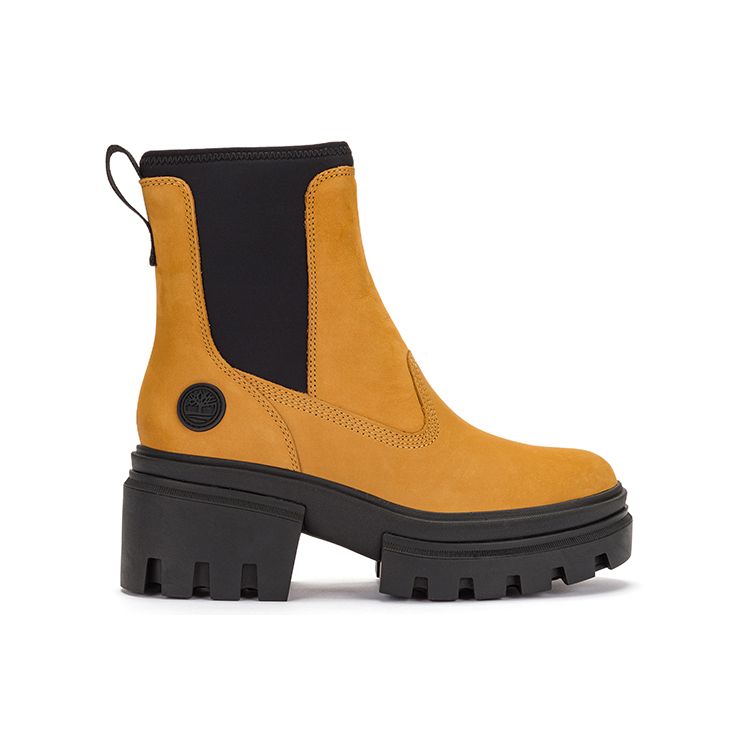 Timberland Thick Sole High Heel Chelsea Boots Women Boots Wheat A5YF4W