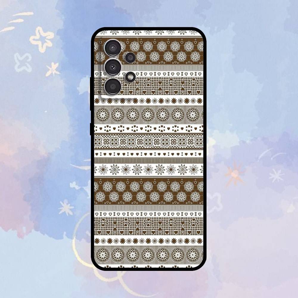 AAA P-Palestine H-Hattah Keffiyeh pattern   Phone Case For Samsung Galaxy A73,A72,A71,A70,A53,A52,A51,Others Soft Black Cover Samsung a30 a20