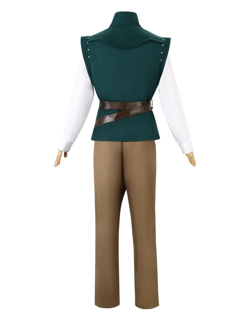 [SCLYX] Tangled Flynn Rider Cosplay Costume, Adult, Cool Halloween Costume, Halloween Costume, Event Costume, Comic-Con Costume #23091 (Adult, XL)