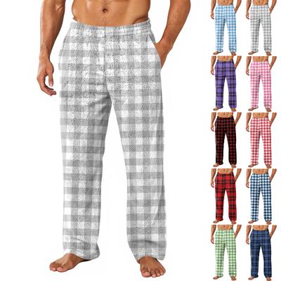 Men's Allover Printed Home Pants Sleeping Pajama Pants Long Pants Pajama Pants
