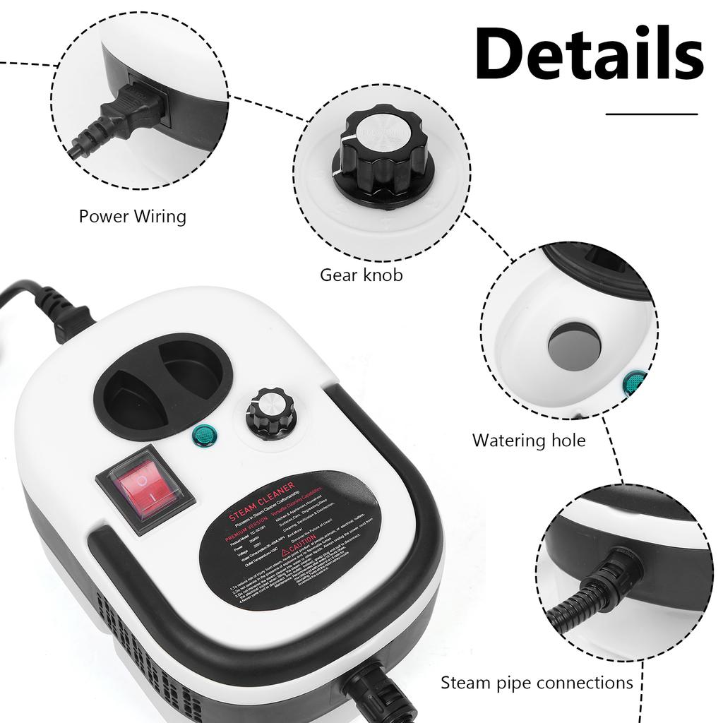 Steam Cleaner for Home High Pressure Steam Cleaner Handheld Portable Steamer for Home Floor