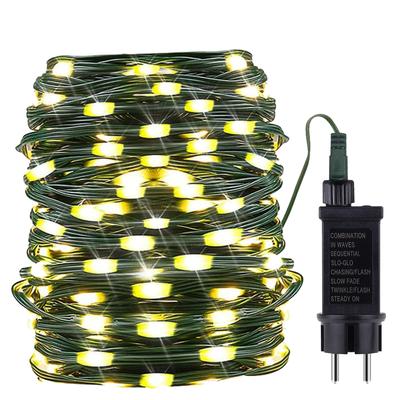 Outdoor Garden Christmas Lights 800 Led Plug In Waterproof Leather Wire String Light For Home Decoration Guirnalda Luces Led