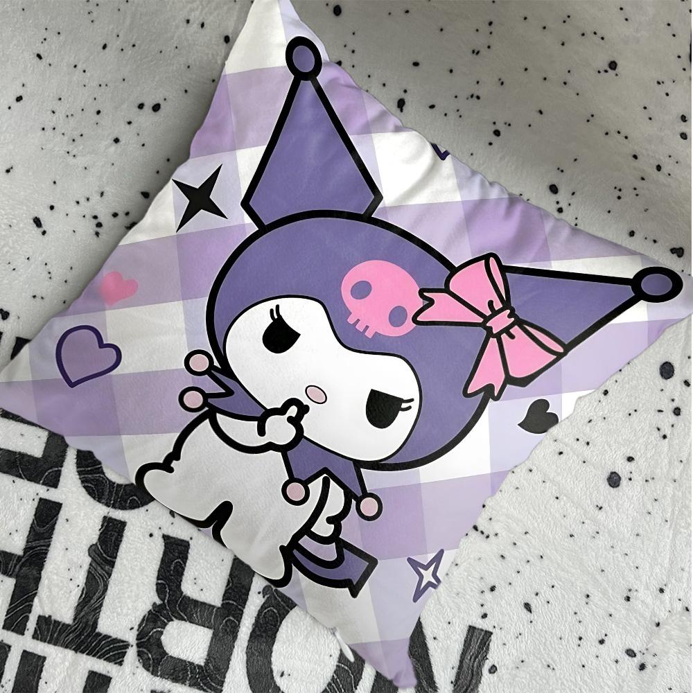 Kawaii KKuromi Pillowcase Cushion Cover x Ornamental Pillows Christmas Decoration Personalized Gift Nordic Home