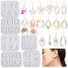 Irregular Flower Leaf Arch Epoxy Pendant Silicone Mold for DIY Crystal Earrings