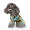 Spring and Summer Daisy Print Shirt Pet Hawaiian Shirt Pet Dog Clothes Pet Dog Beach Plaid Shirt