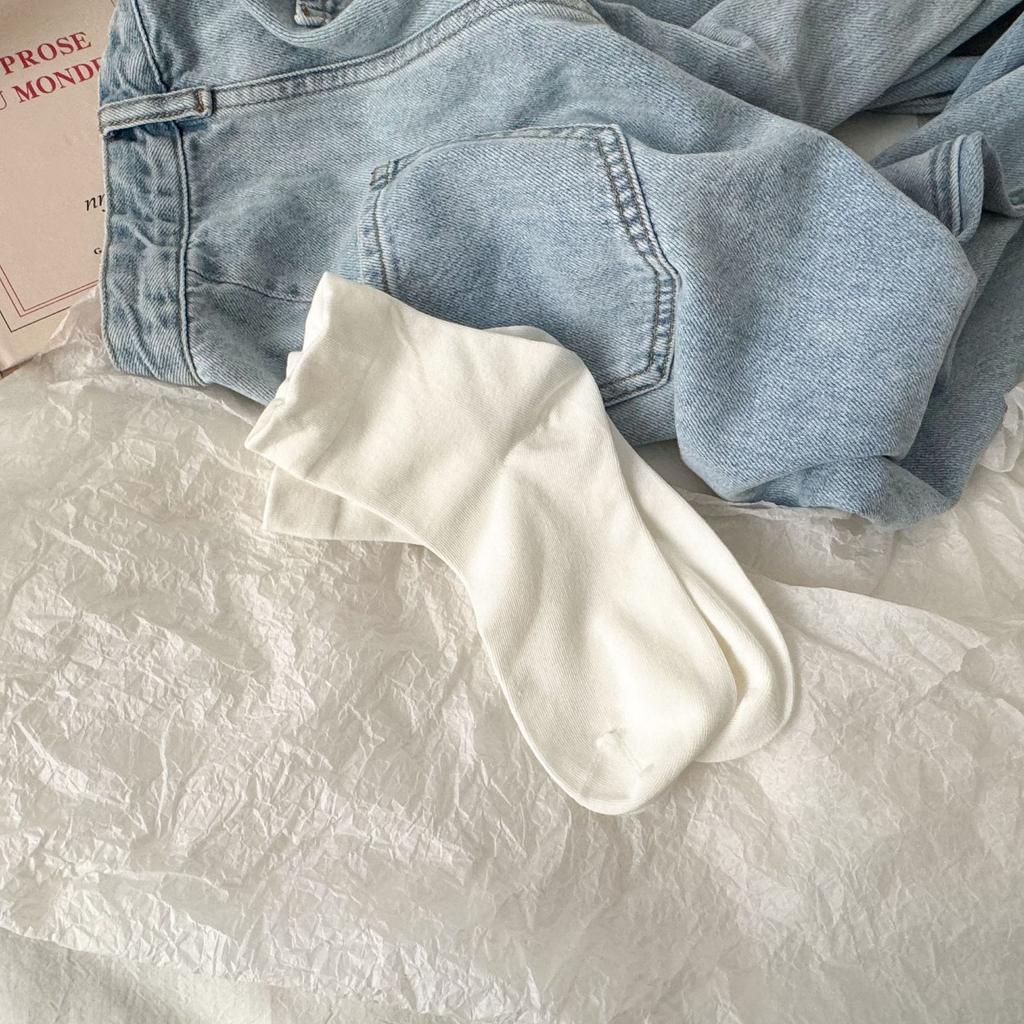 2024 Socks Medium Tube Thickened Retro Wind Wave Socks Average Size