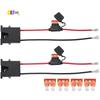 A03E-2Pcs Replacement 12 Volt Power Adapter Wiring Harness With 6Pcs Fuse,12V Battery Harness For Ride On Toys