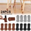 24Pcs Knitted Chair Leg Socks Furniture Table Feet Leg Floor Protectors Covers