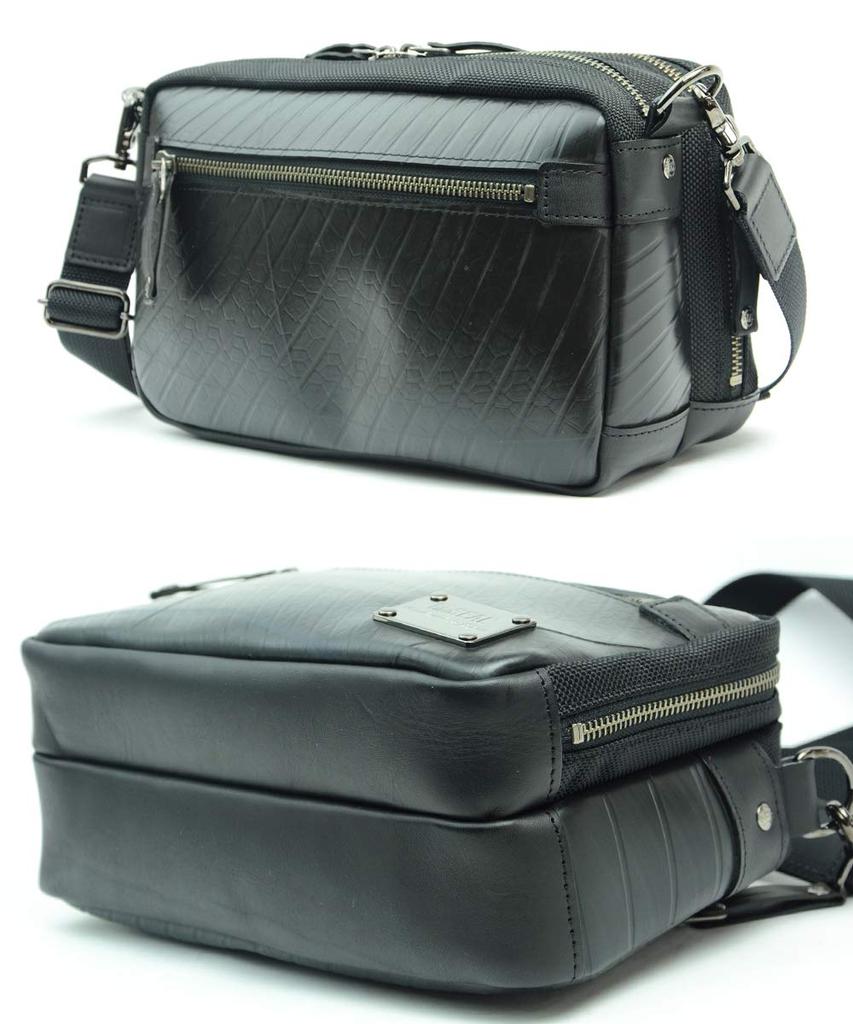SEAL Travel Mini Shoulder Bag Shoulder Bag Crossbody Bag Waterproof Motorcycle Travel Bag Made In Japan Men's PS-099BK