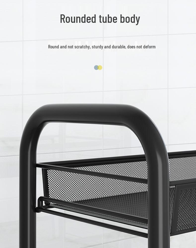 Multi-Layer Movable Kitchen Rack: Floor-Standing Storage Cart for Fruits & Vegetables