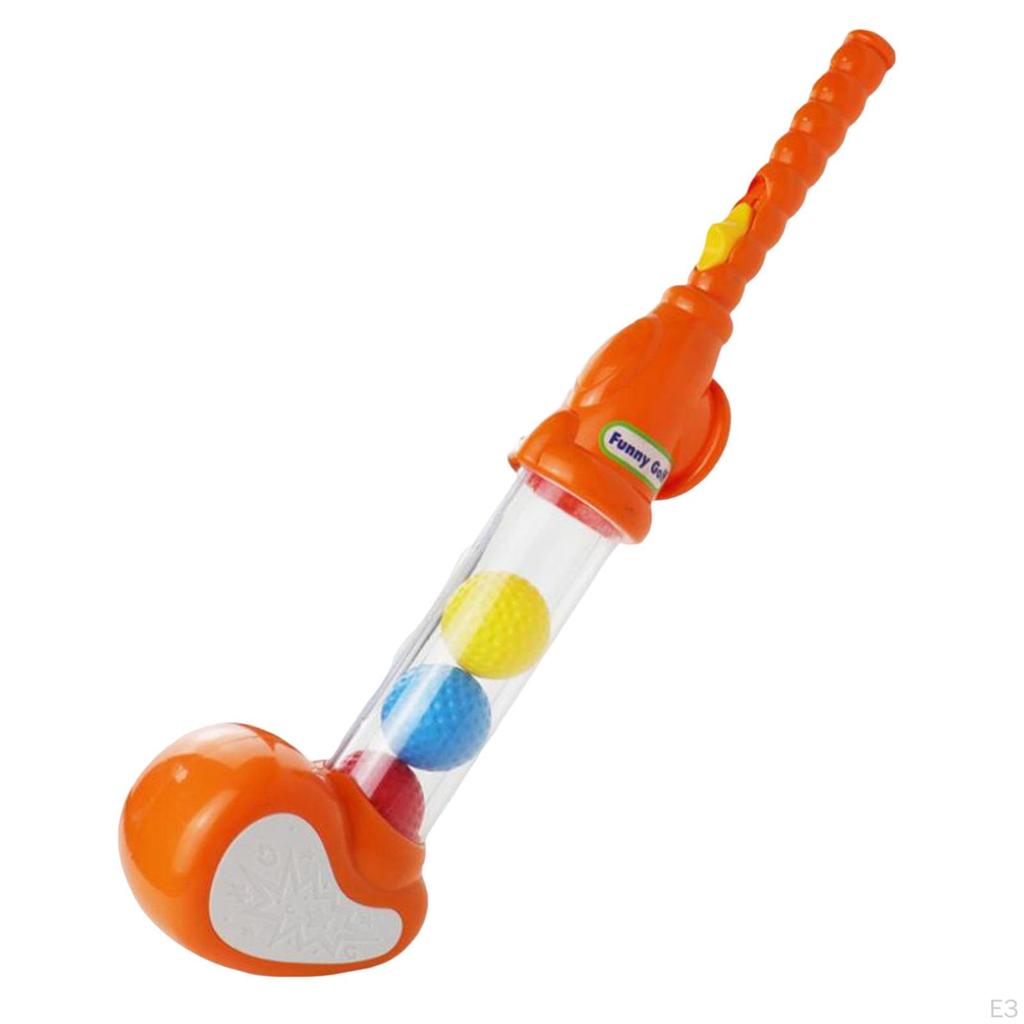 Children Golf Training Toy Interactive Exercise Sports Mini Clubs Set for Backyard Indoor