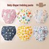 Pure Cotton Washable Baby Training Diapers - Six-Layer Leak-Proof, Breathable Absorbent Pants