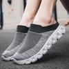 Fashion New Unisex Cross-border foreign trade spring and autumn large size couple flying woven socks shoes a pedal half slippers 35-48