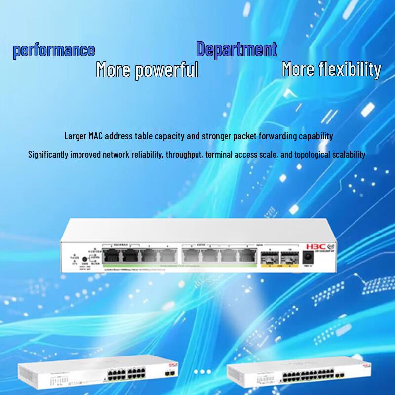H3C US110-8G2MF-HP 2.5G Cloud-Managed PoE Switch