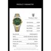 POEDAGAR Luxe Herenhorloge Datum Week Waterdicht Lichtgevend Roestvrij Staal Horloge voor Man Casual Kwarts Horloges Mannelijk Sport+Doos
