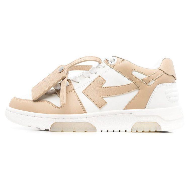 OFF WHITE Out Of Office Low Top Sneaker 'Tan White' Women's OWIA259S22LEA0010117
