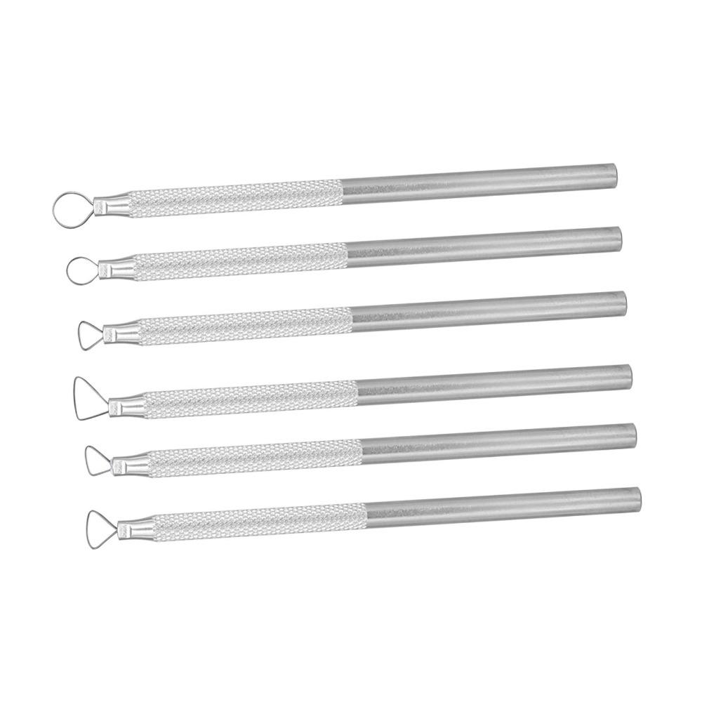12PCS Aluminum Clay Sculpting Tools 12-13cm Ribbon Trimming Sculpture Modeling Tools Feather Wire Texture Carving