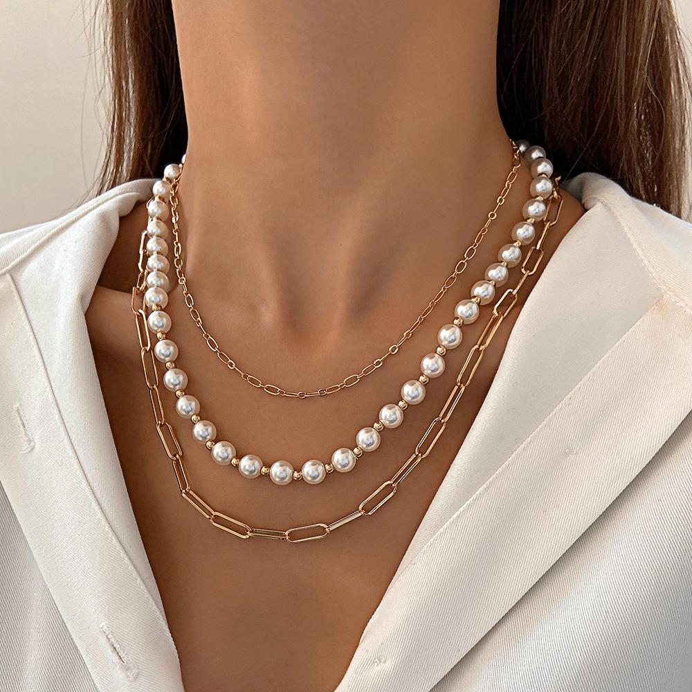 Europäisch-Amerikanische Quaste aus Kunstperlen mit Herz, Kreuz und Schmetterling für Damen