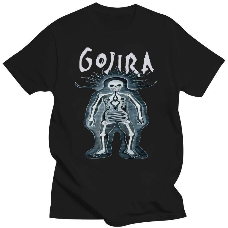 Vtg Gojira Band Skeleton Short Sleeve Cotton Black All Size Unisex Shirt KK78 S