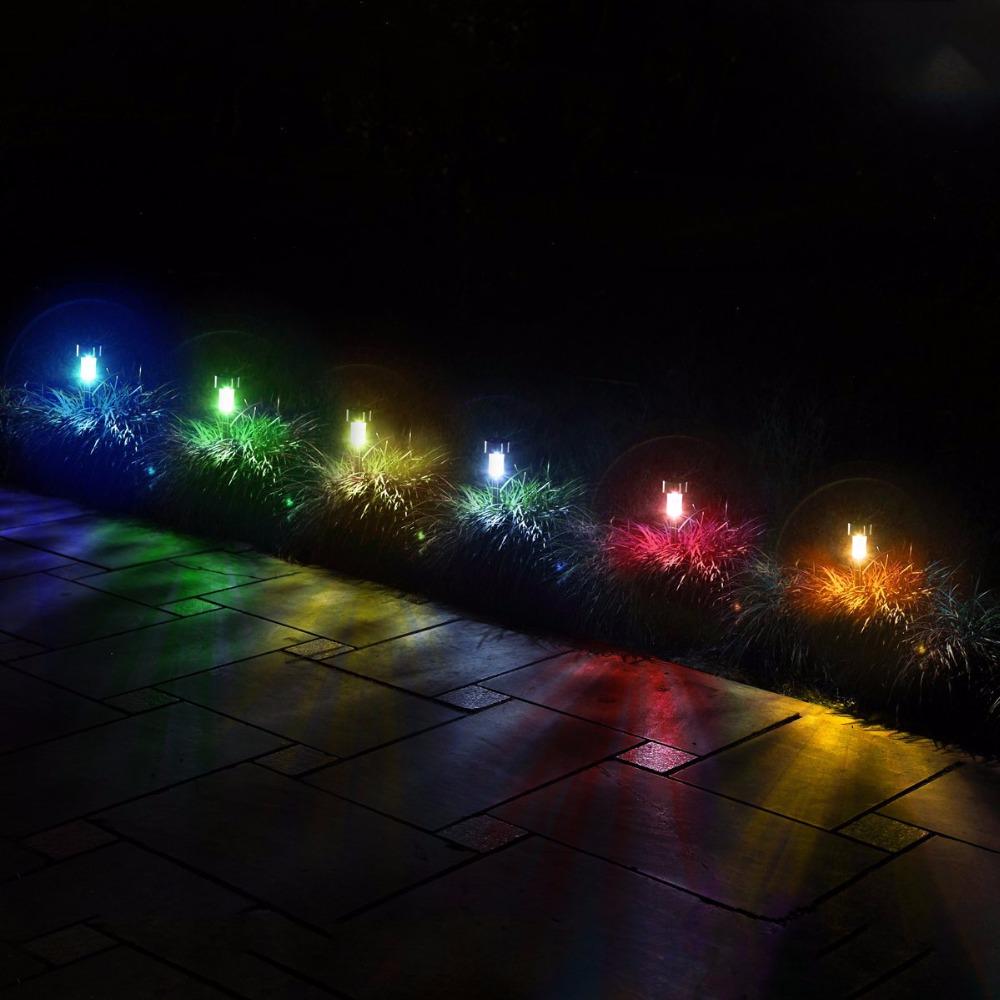 Popular LED Solar Garden Lights Outdoor Solar Powered Lamp Lantern Waterproof Led Landscape Lighting Pathway Patio Yard Lawn