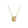 Swarovski Una Beating Heart Millenia Square Cut Zirconia Gold Gold Plated Necklace Women's 5598421