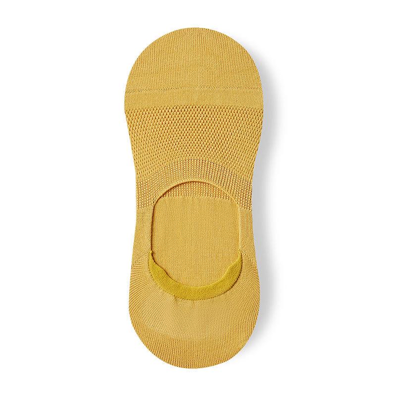 Women Spring and Summer Style Thin Mesh Invisible Light Mouth Candy Color Short Boat Socks